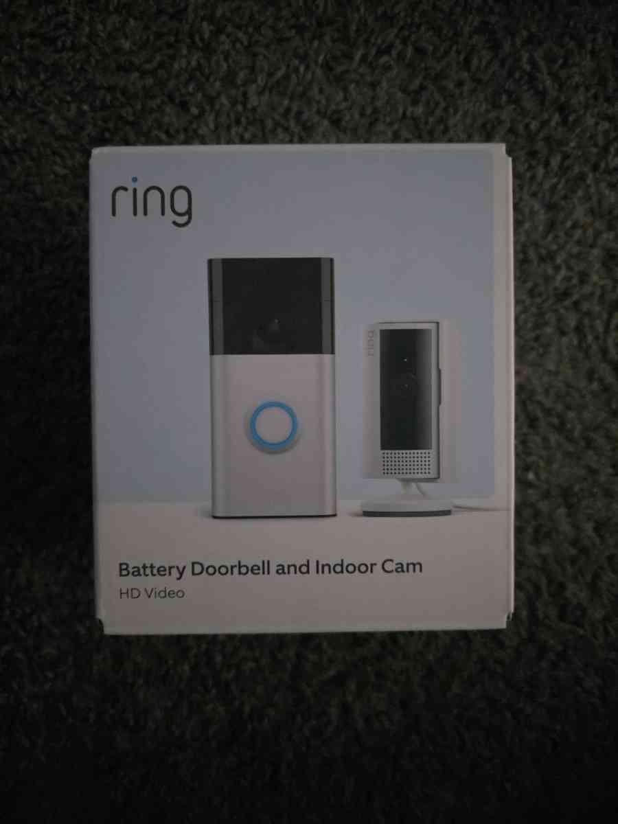 Ring Battery Doorbell And Indoor Cam open seal