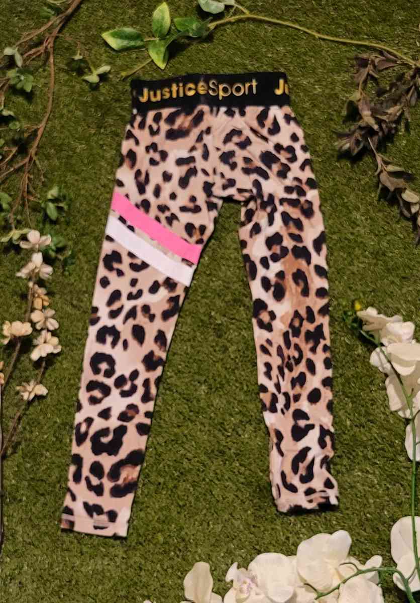 Girls Sport Leopard Print Leggings - Baltimore, Maryland - FleaMarketBay