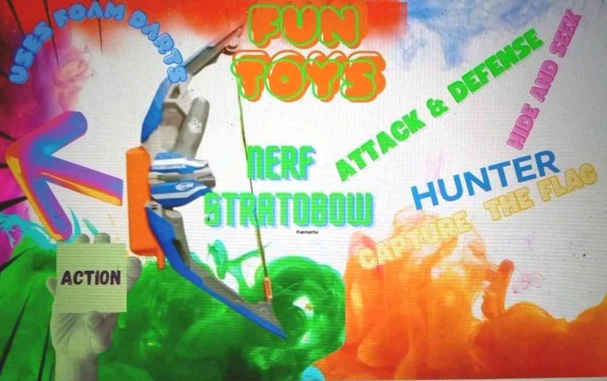 Nerf B5574 NStrike Elite StratoBow Toy 35 darts BLUE SILVER - Massapequa, New York