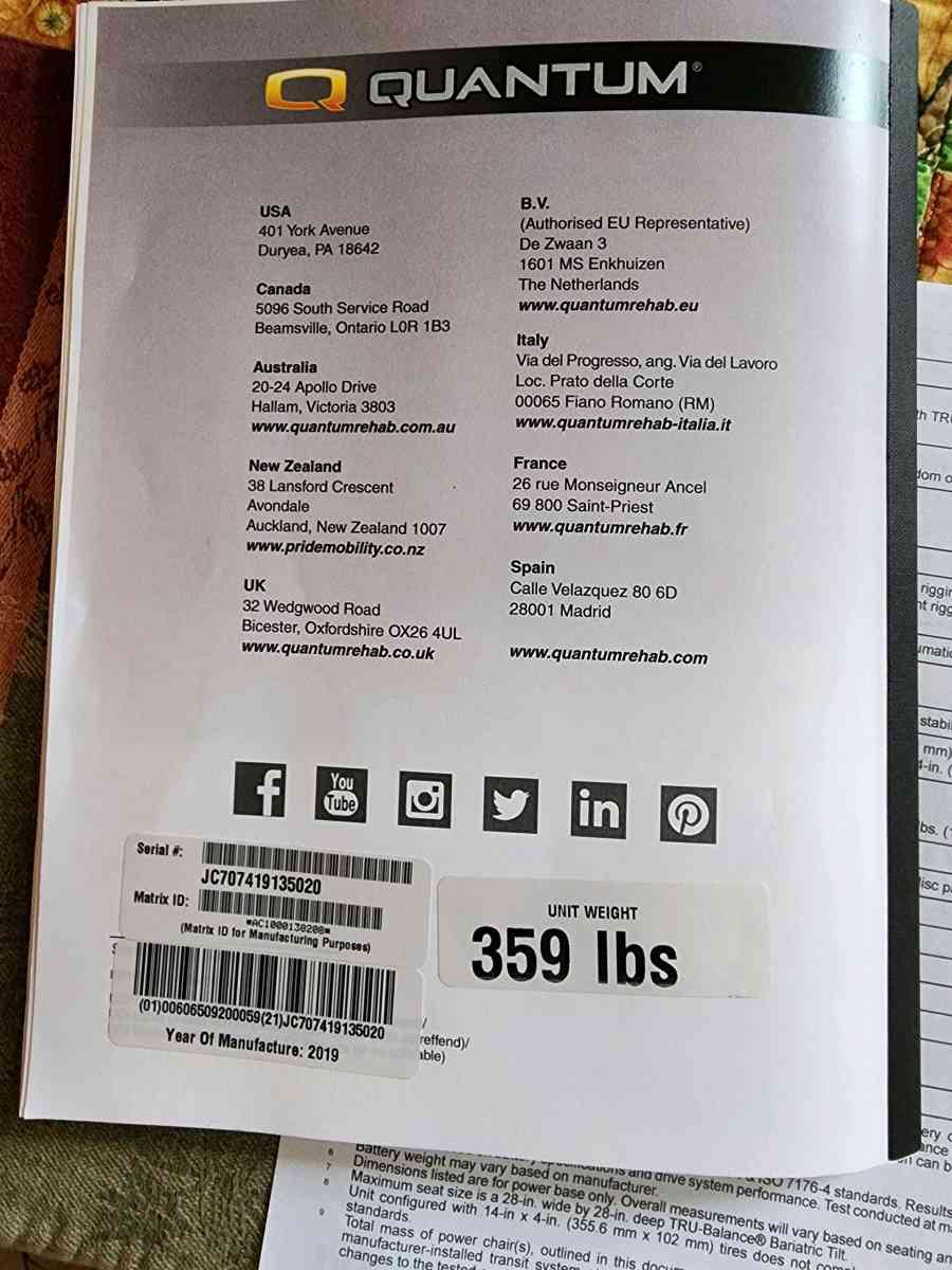 Quantum power chair - Muskego, Wisconsin - FleaMarketBay