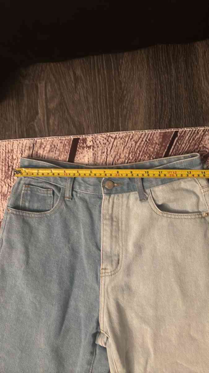 Nasty Gal Two Tone Straight Leg Denim Jeans - Atlanta, Georgia - FleaMarketBay