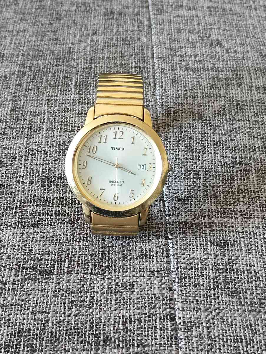 Vintage Timex Watch Men Classic Luxury Gold Tone Stainless S - Frostproof, Florida