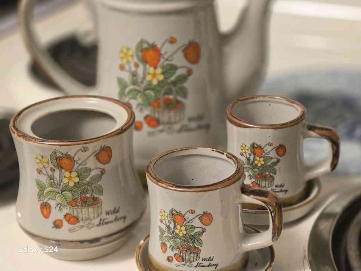 strawberry field tea or coffee set - Birmingham, Alabama - FleaMarketBay
