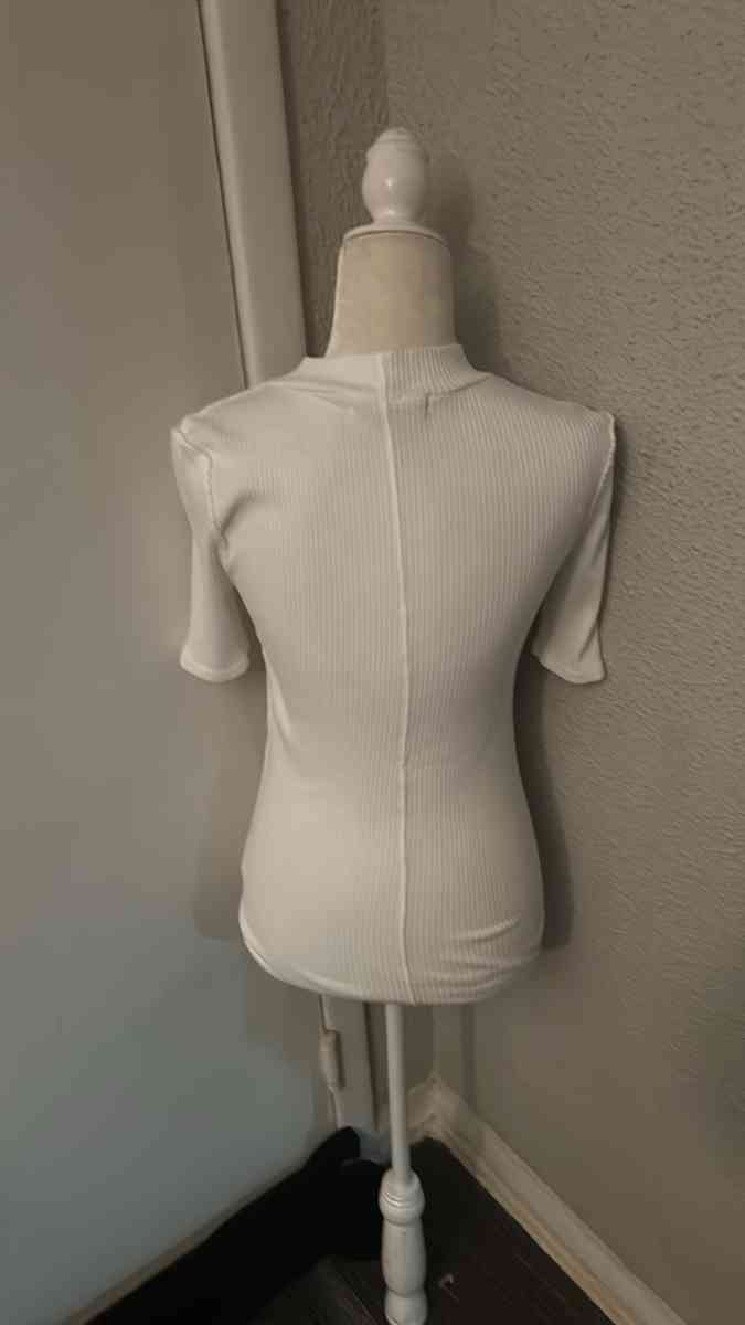 Free People We The Free Womens White Ribbed Turtleneck Size - Atlanta, Georgia - FleaMarketBay