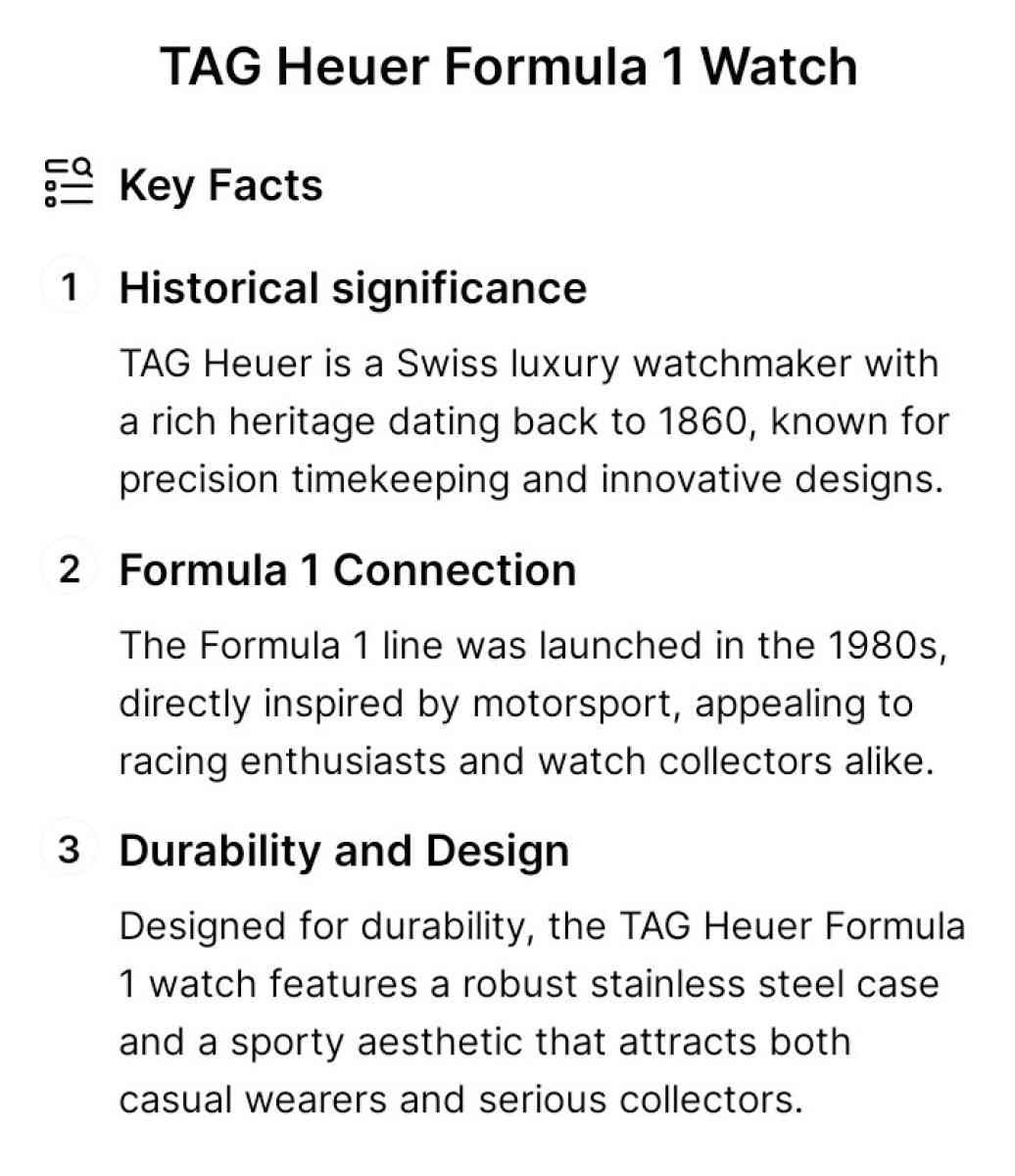 TagHauer Formula 1 a series Watch - Escondido, California - FleaMarketBay