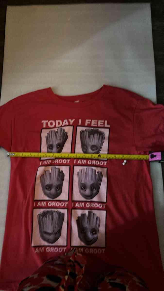 Marvel Today I am Groot TShirt Red Size M Guardians of the G - Atlanta, Georgia - FleaMarketBay