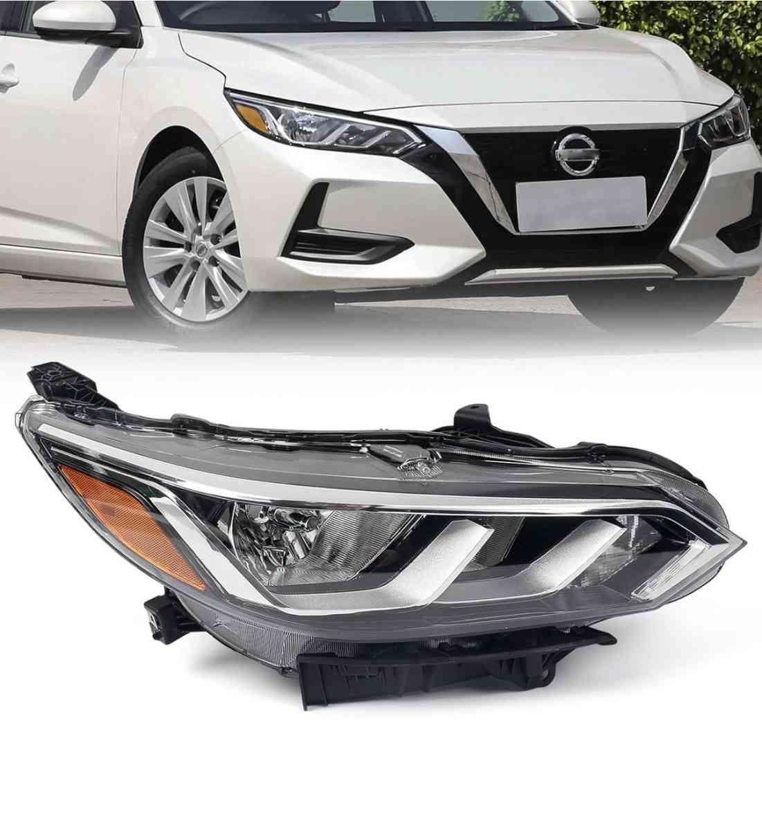 Headlight Assembly Replacement for 2020 2021 2022 Sentra S - Addison, Michigan
