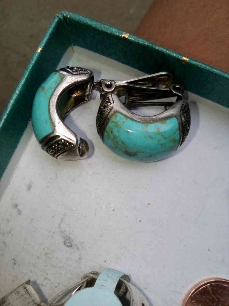 Silver and Turquoise Jewelry Lot - La Mirada, California - FleaMarketBay