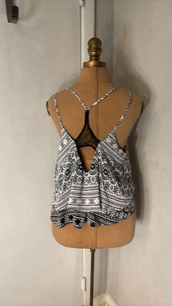 LATISTE Sun Dial Crop Top Tank M Party Festival Boho - Atlanta, Georgia - FleaMarketBay