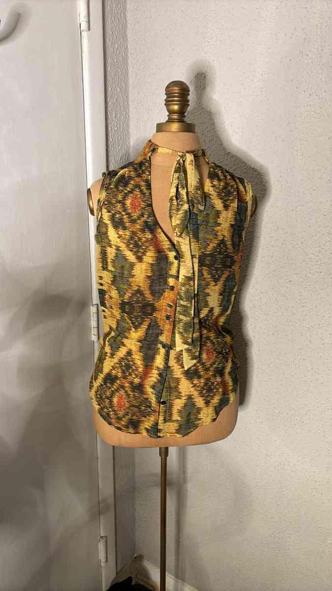 RACHEL Rachel Roy Multicolor Tie Front Blouse Size 2 - Atlanta, Georgia