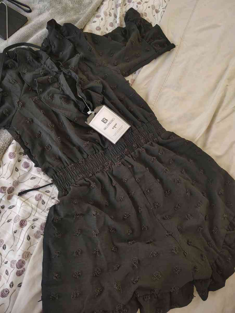 sexy open back romper with black lace Mary Jane heels - Kissimmee, Florida - FleaMarketBay