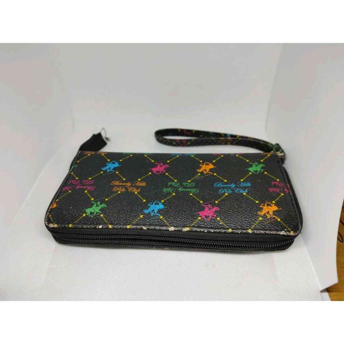 Beverly Hills Polo Club Wallet Black with bright Polo Riders - Alicia, Arkansas - FleaMarketBay