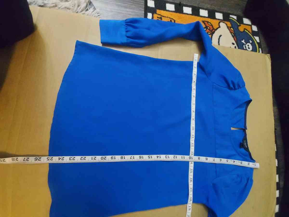 J Crew Factory Blue Long Sleeve Blouse Size XXS - Atlanta, Georgia - FleaMarketBay