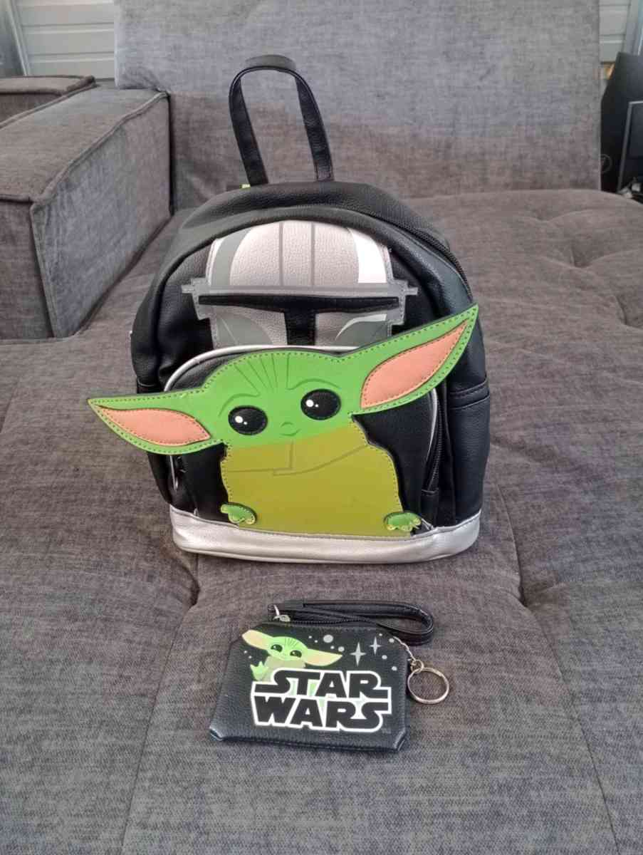 Mandalorian Baby Yoda Mini Backpack Purse Disney Star Wars T - Frostproof, Florida - FleaMarketBay