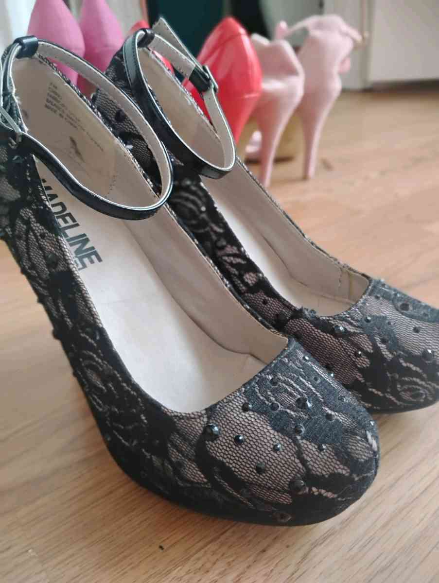 sexy open back romper with black lace Mary Jane heels - Kissimmee, Florida - FleaMarketBay