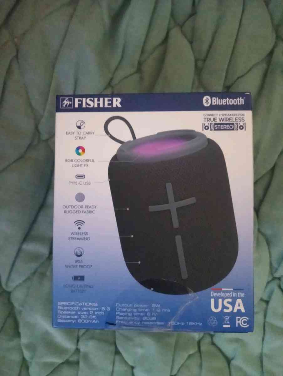 Fisher waterproof Bluetooth speaker - Knoxville, Tennessee - FleaMarketBay