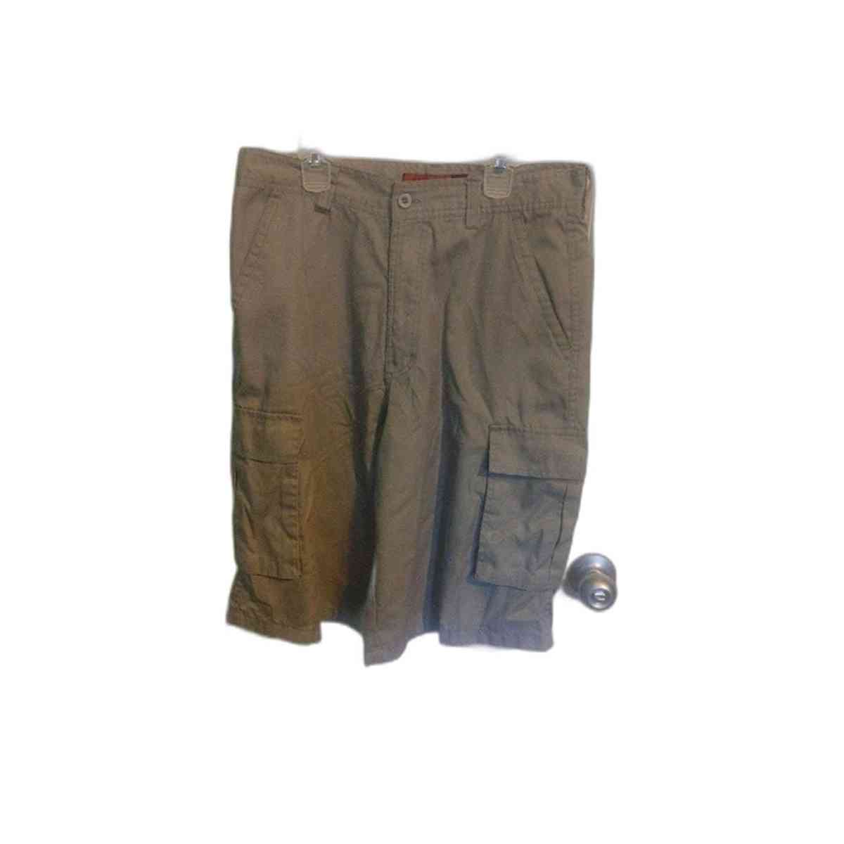 Vintage Harlem 32 W Cotton Blend Belted Beige Cargo Shorts U - Alicia, Arkansas