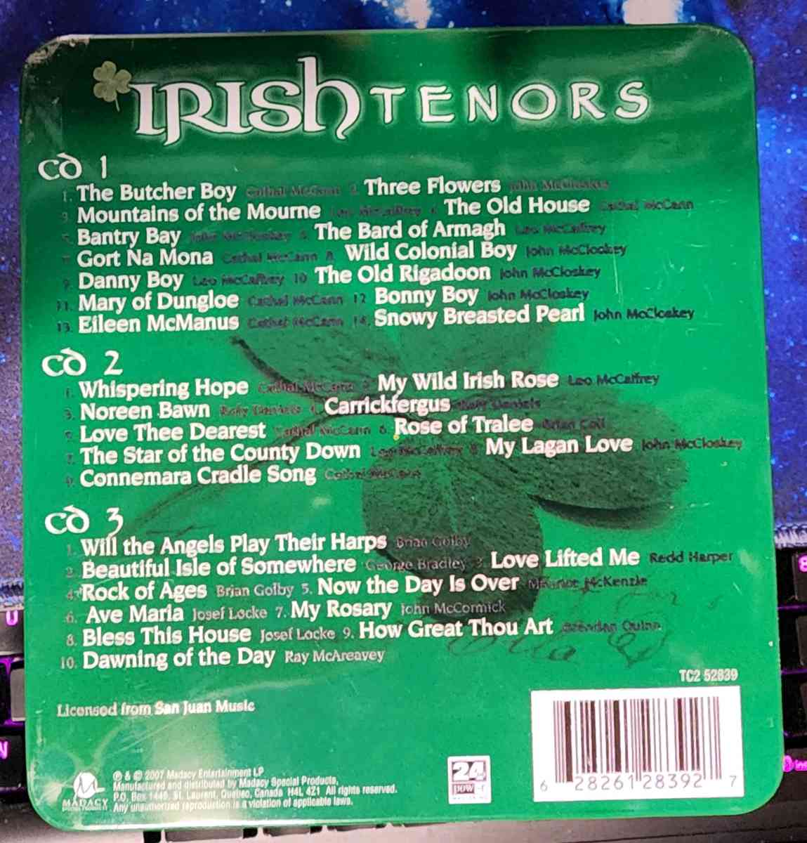 3 Disk Irish Tenors Collectors with Tin - Modesto, California - FleaMarketBay