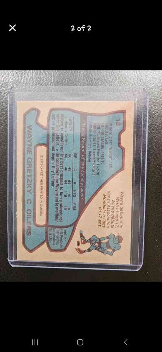 1979 Wayne Gretzky O Pee Chee Rookie Card - New Braintree, Massachusetts - FleaMarketBay