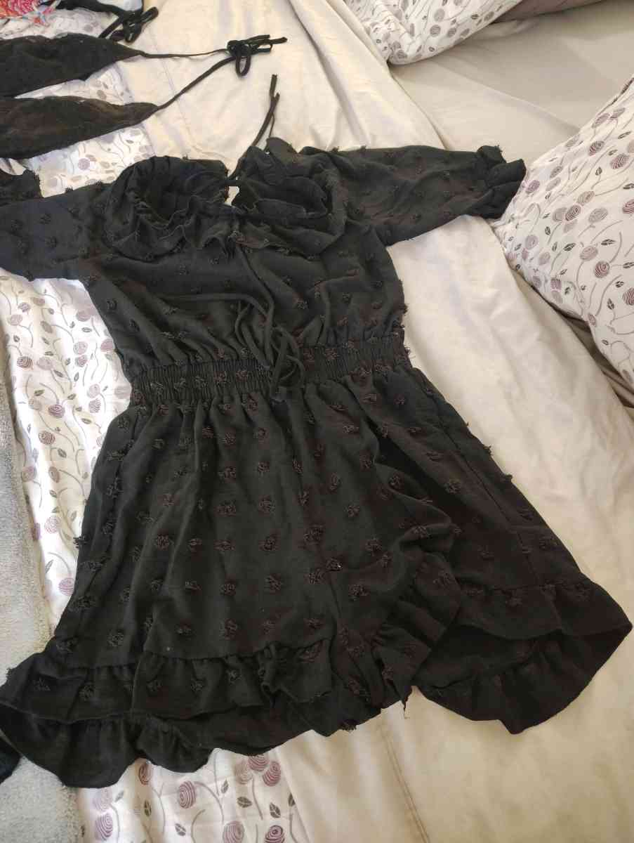 sexy open back romper with black lace Mary Jane heels - Kissimmee, Florida - FleaMarketBay