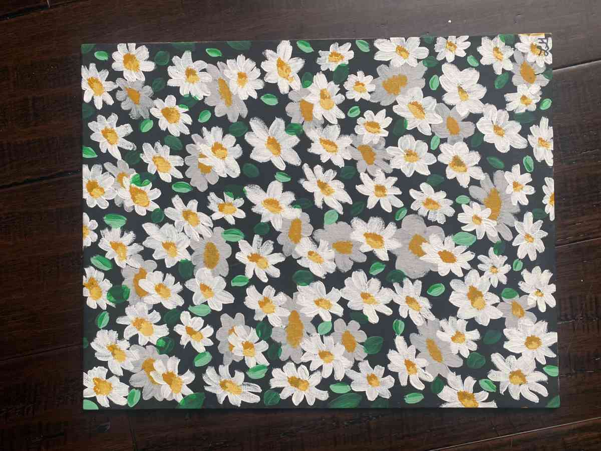 flower garden painting