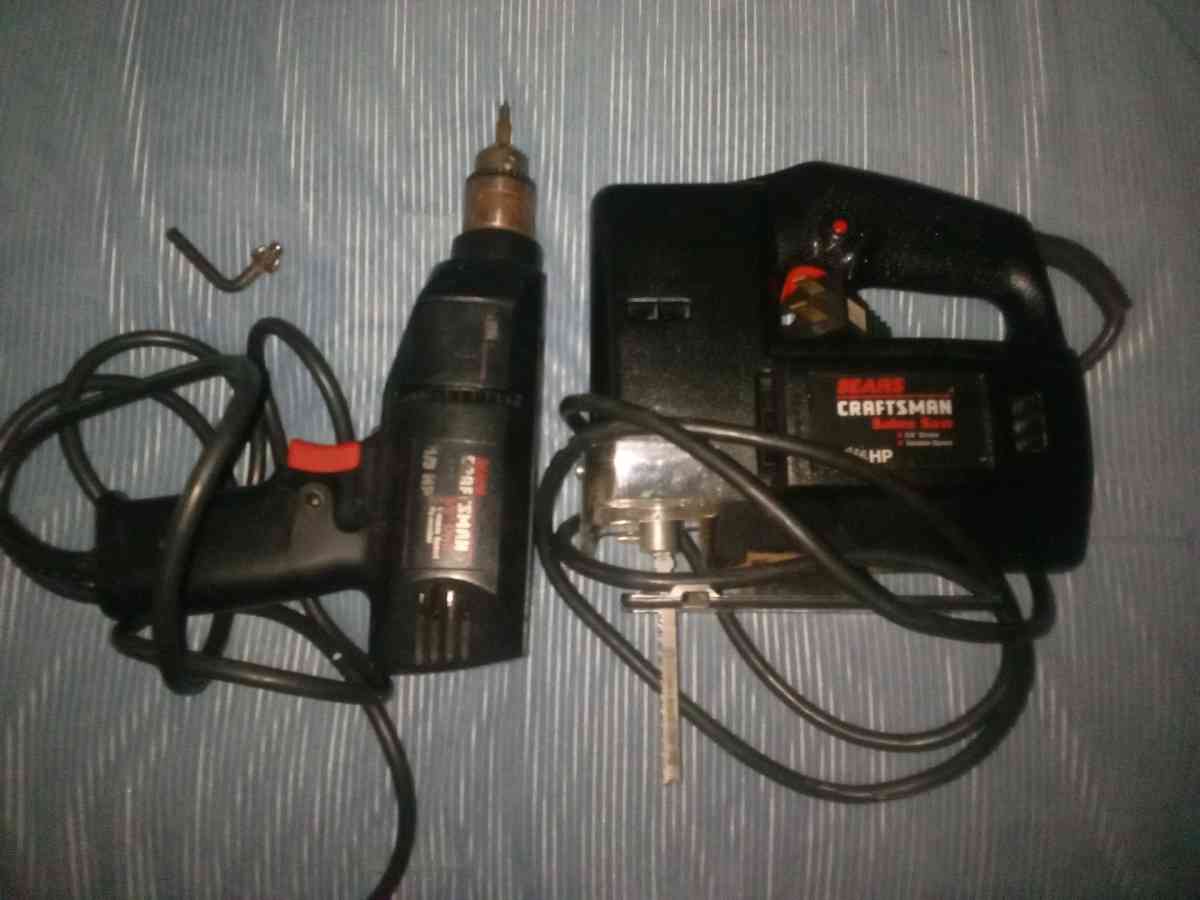 CRAFTSMAN Drill and Saw with brand new 4 pk saw blades - San Jose, California - FleaMarketBay