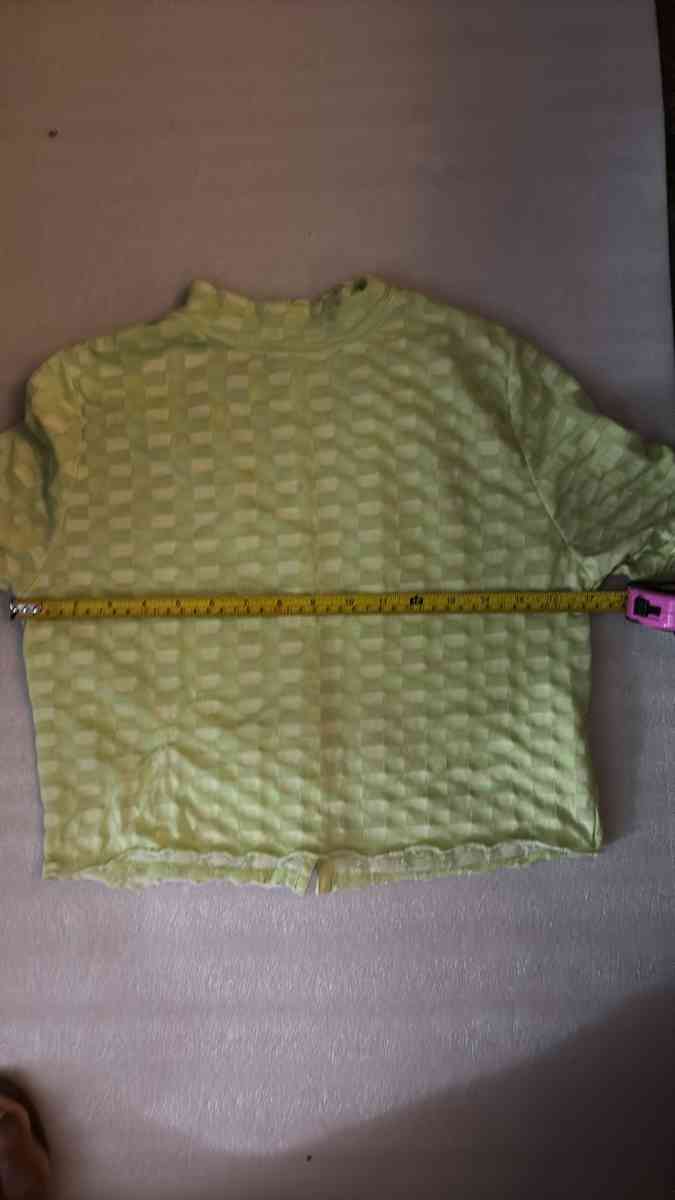 Free People Mock Neck Textured Button Closure Back TShirt Si - Atlanta, Georgia - FleaMarketBay