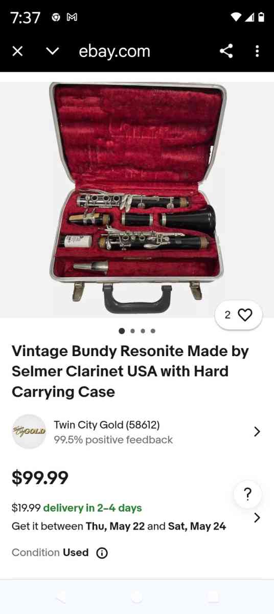 clarinet - Audubon, New Jersey - FleaMarketBay