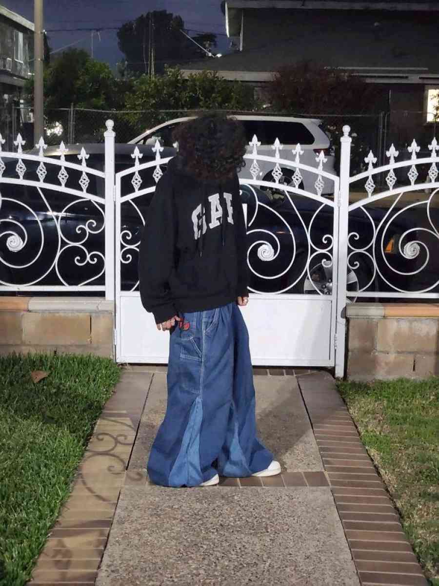 Hand Stitch blue Baggy jeans - Pomona, California - FleaMarketBay