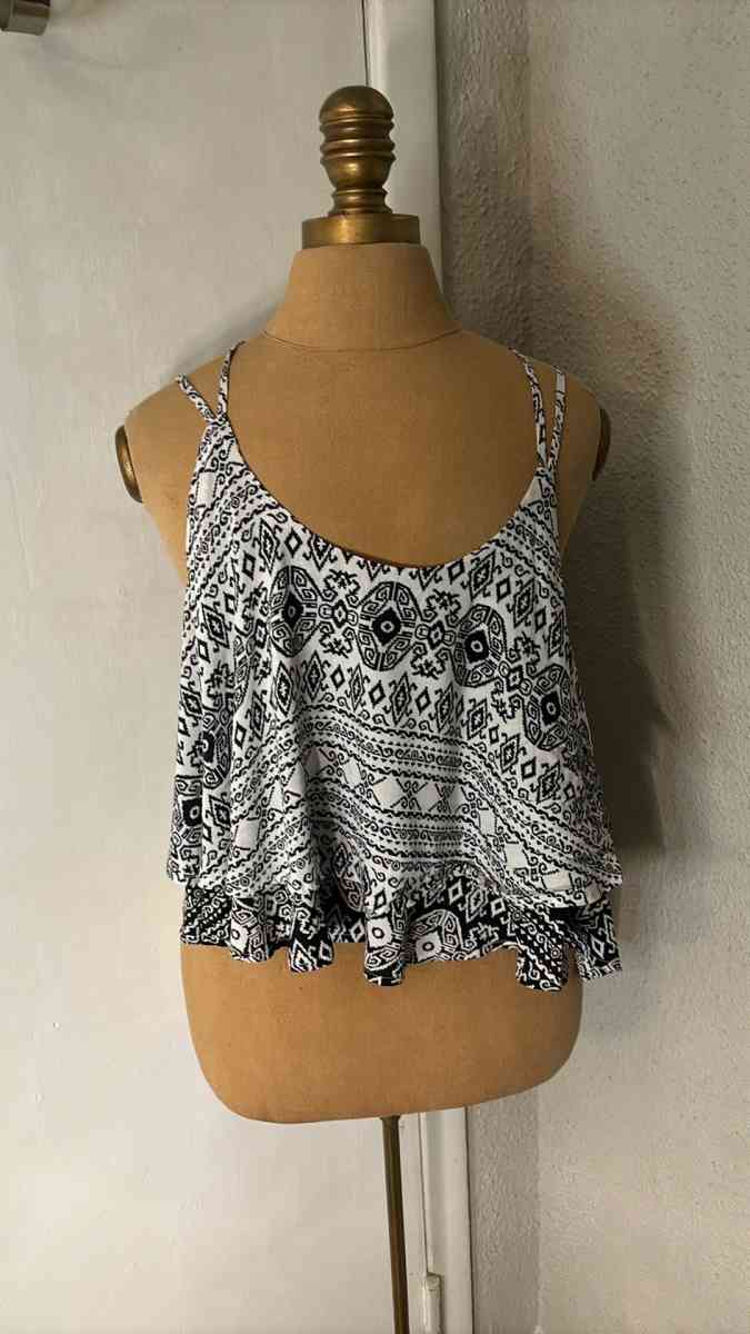 LATISTE Sun Dial Crop Top Tank M Party Festival Boho - Atlanta, Georgia - FleaMarketBay