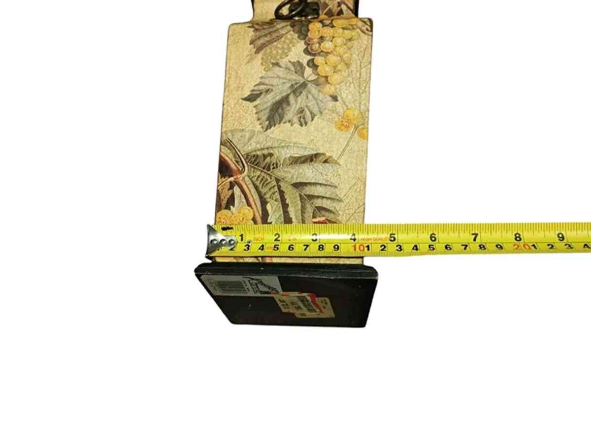 Grape Vine painted VASE 13 5 Dia At 4 Middle Good Condition - Alicia, Arkansas - FleaMarketBay