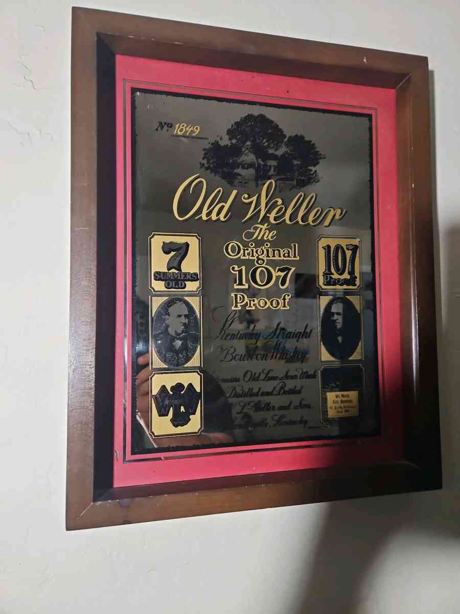 Old Weller Whiskey Mirror - San Jose, California