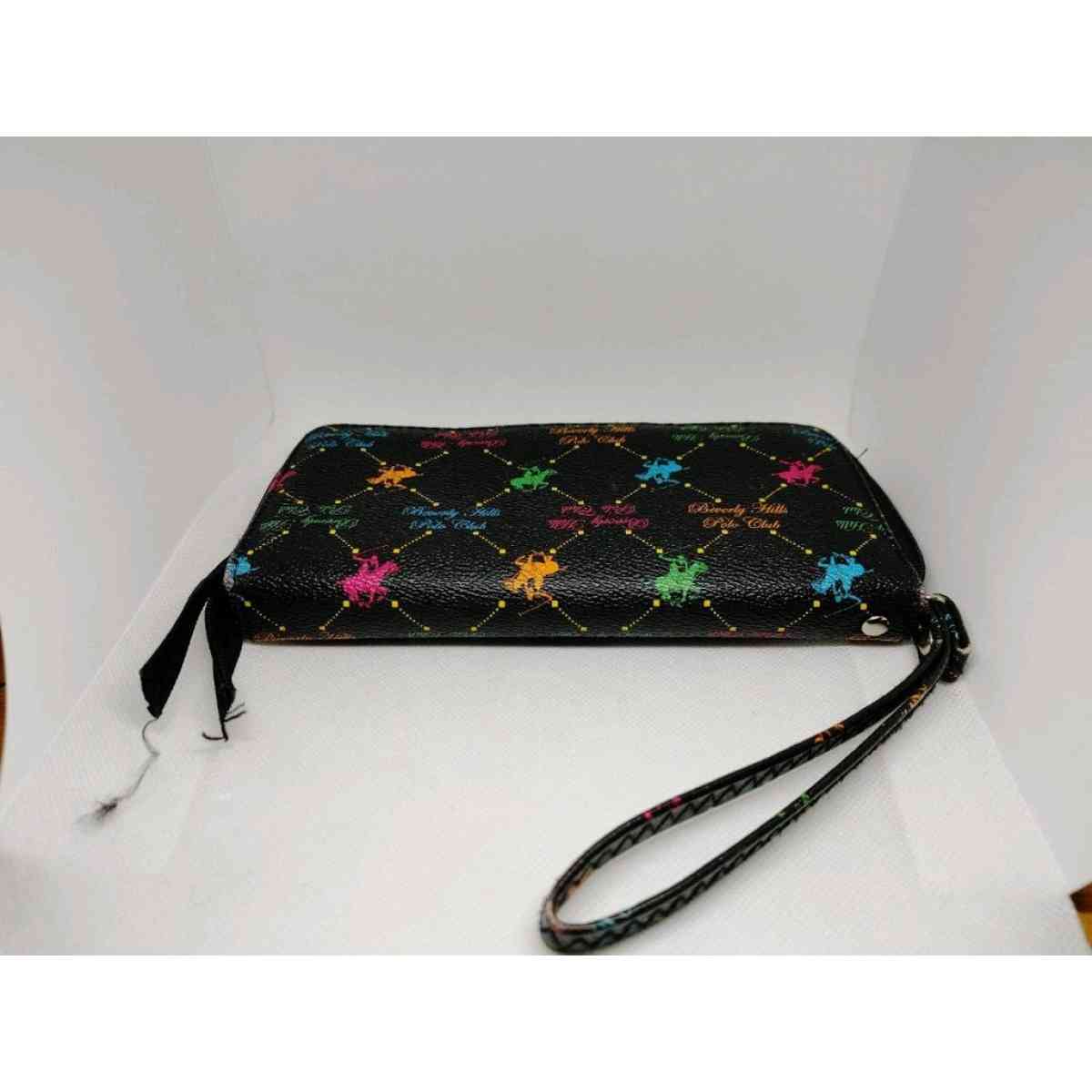 Beverly Hills Polo Club Wallet Black with bright Polo Riders