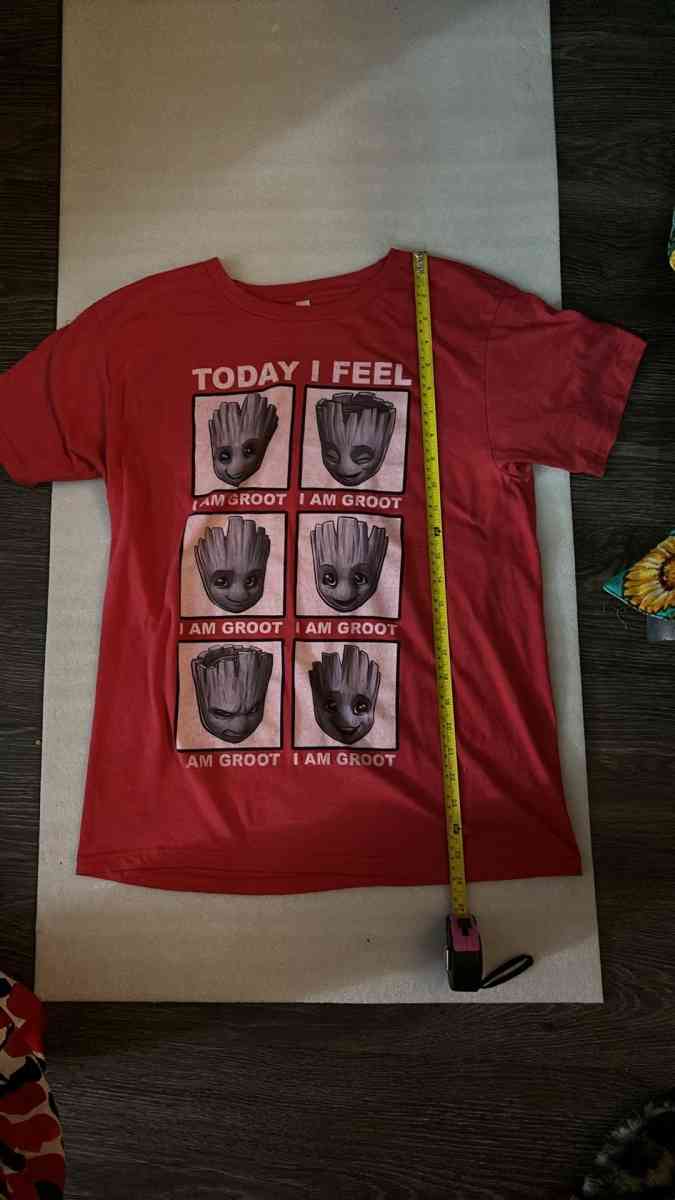 Marvel Today I am Groot TShirt Red Size M Guardians of the G - Atlanta, Georgia - FleaMarketBay