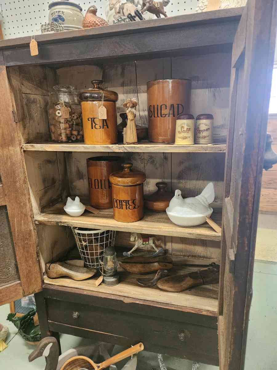 Primitive Punched Tin Pie Safe Cabinet - Alexander, North Carolina - FleaMarketBay