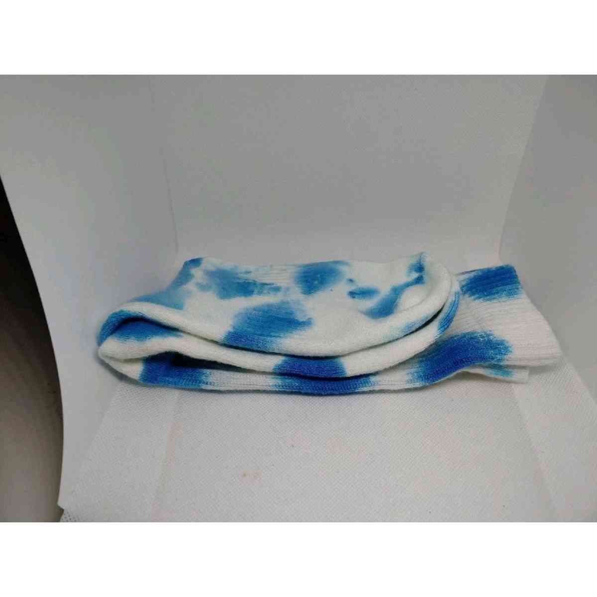 Carolina Blue Crew Tie Dye Socks 1 Pack Pairs Comfort Size M - Alicia, Arkansas - FleaMarketBay