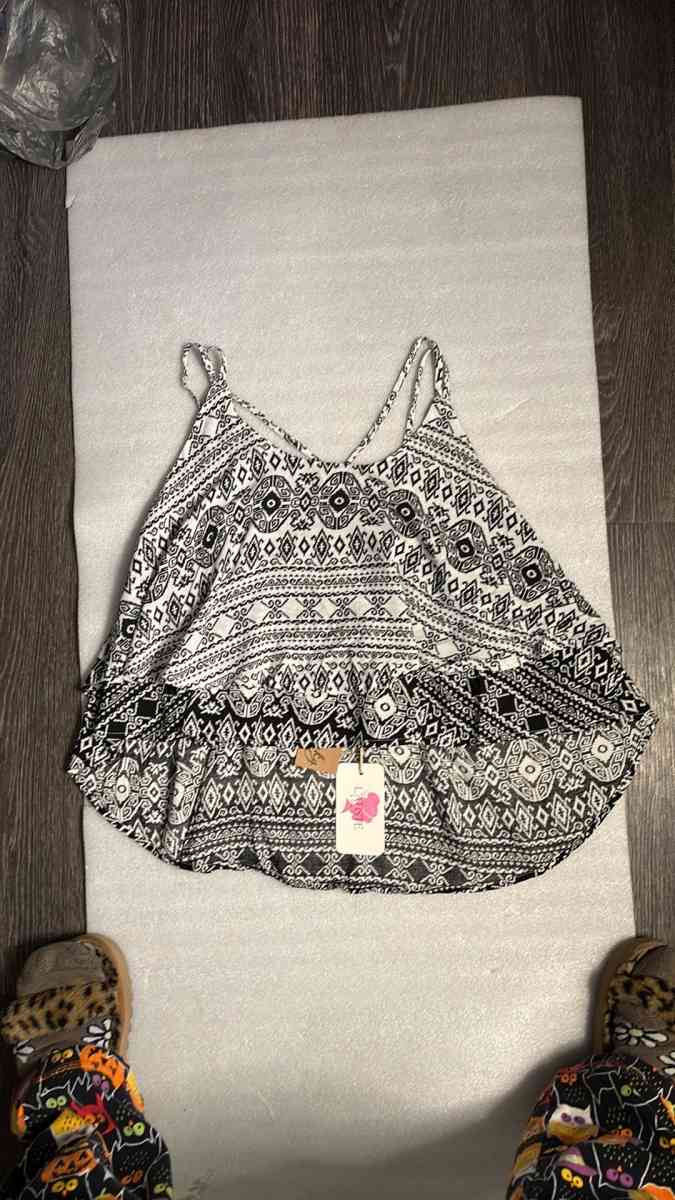 LATISTE Sun Dial Crop Top Tank M Party Festival Boho - Atlanta, Georgia - FleaMarketBay