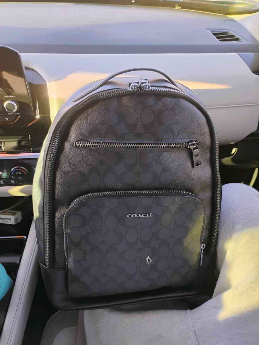 black leather Coach backpack - Englewood, Colorado - FleaMarketBay
