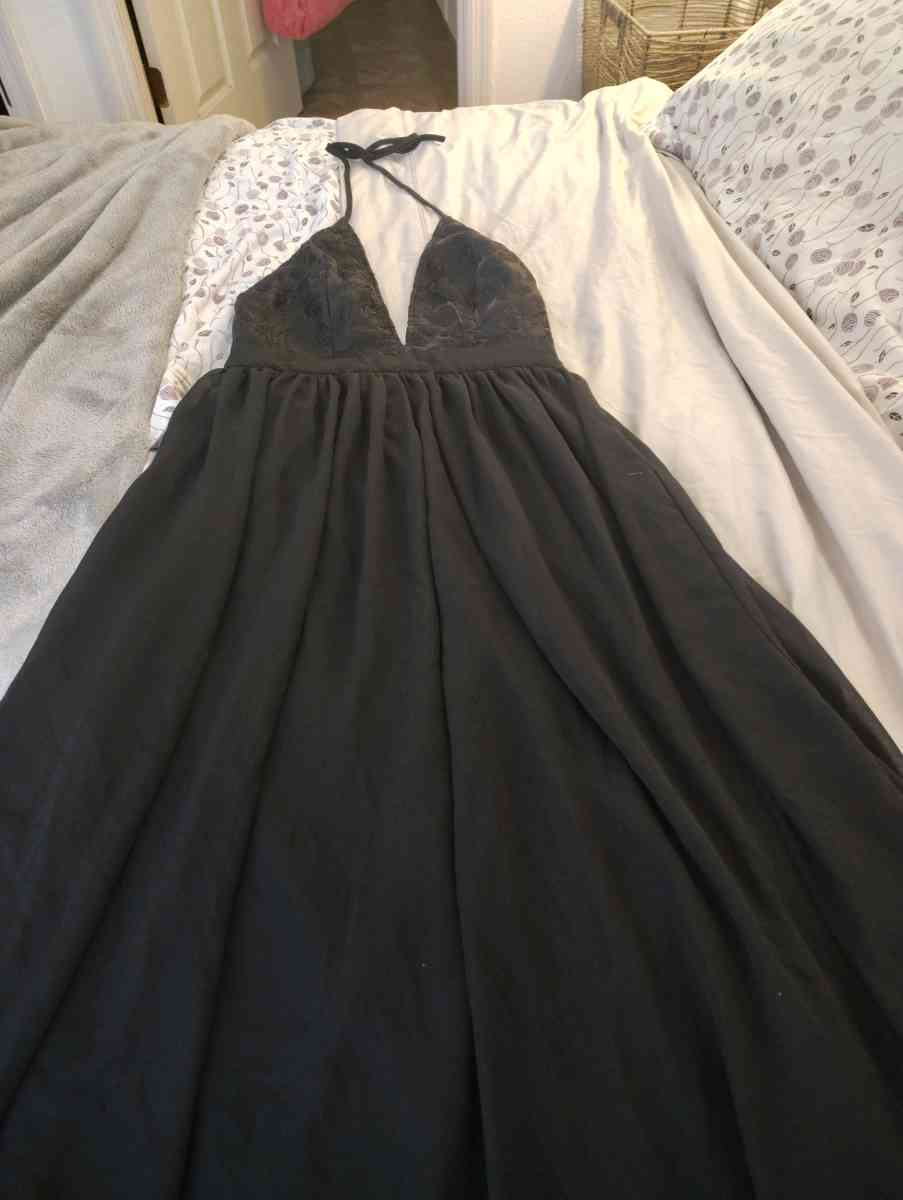 Charlotte Russe size small sexy long black evening dress - Kissimmee, Florida - FleaMarketBay