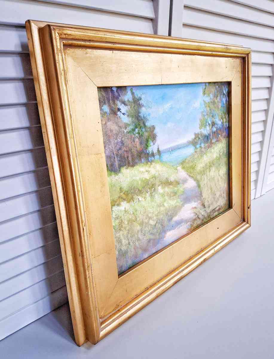 Original Cape Cod Oil Painting by Local Artist Authentic - Lunenburg, Massachusetts - FleaMarketBay