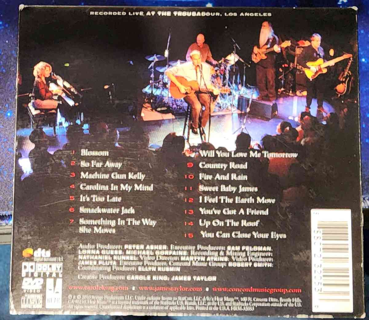 Carole King and James Taylor LIVE AT THE TROUBADOUR - Modesto, California - FleaMarketBay