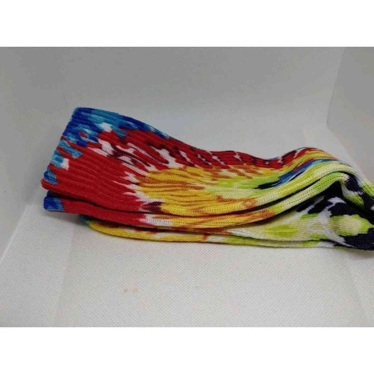 Tie Dye High Quarter Socks Unisex 1 Pair Unisex - Alicia, Arkansas - FleaMarketBay