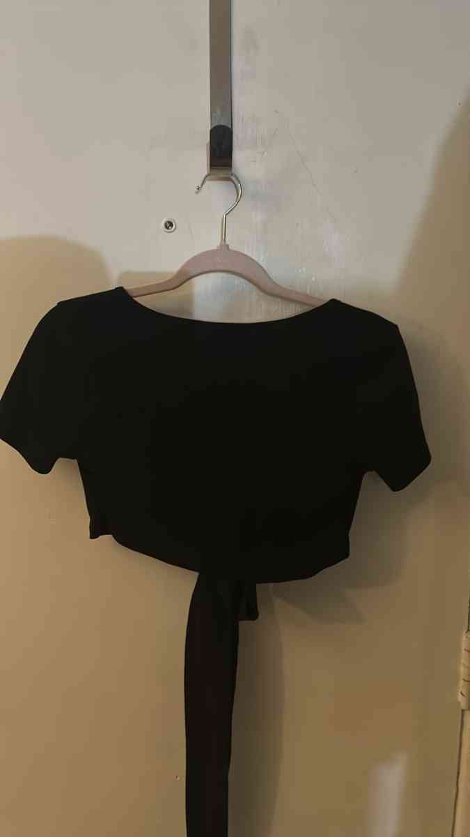 SHEIN Black Tie Front Crop Top Bolero Size S - Atlanta, Georgia - FleaMarketBay