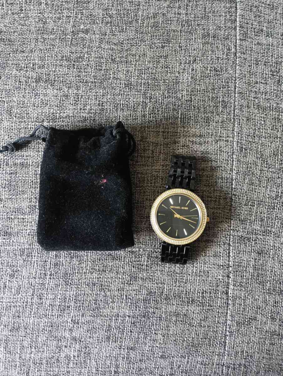 MICHAEL KORS Darci Black Dial Black Ionplated Ladie watch - Frostproof, Florida