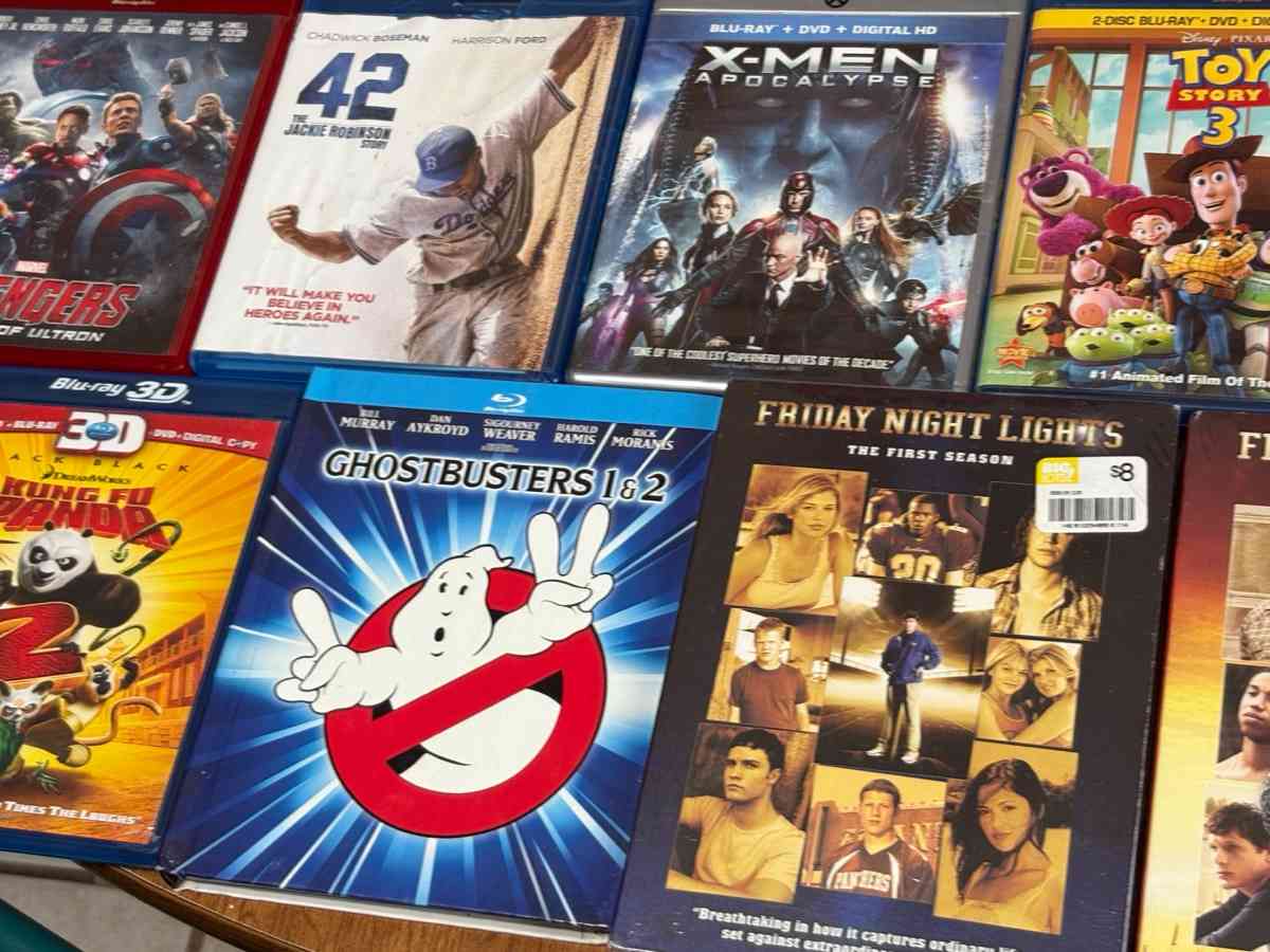 blue ray movies and a couple regular movies too - Agency, Missouri