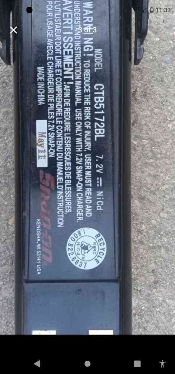 Snap On Drill Screwdriver and Charger - Indianapolis, Indiana - FleaMarketBay