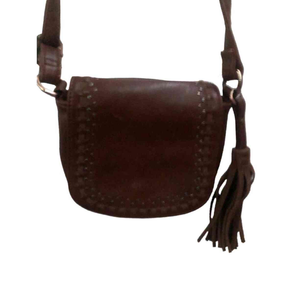 Generic Unbranded Brown Faux Leather Crossbody Purse