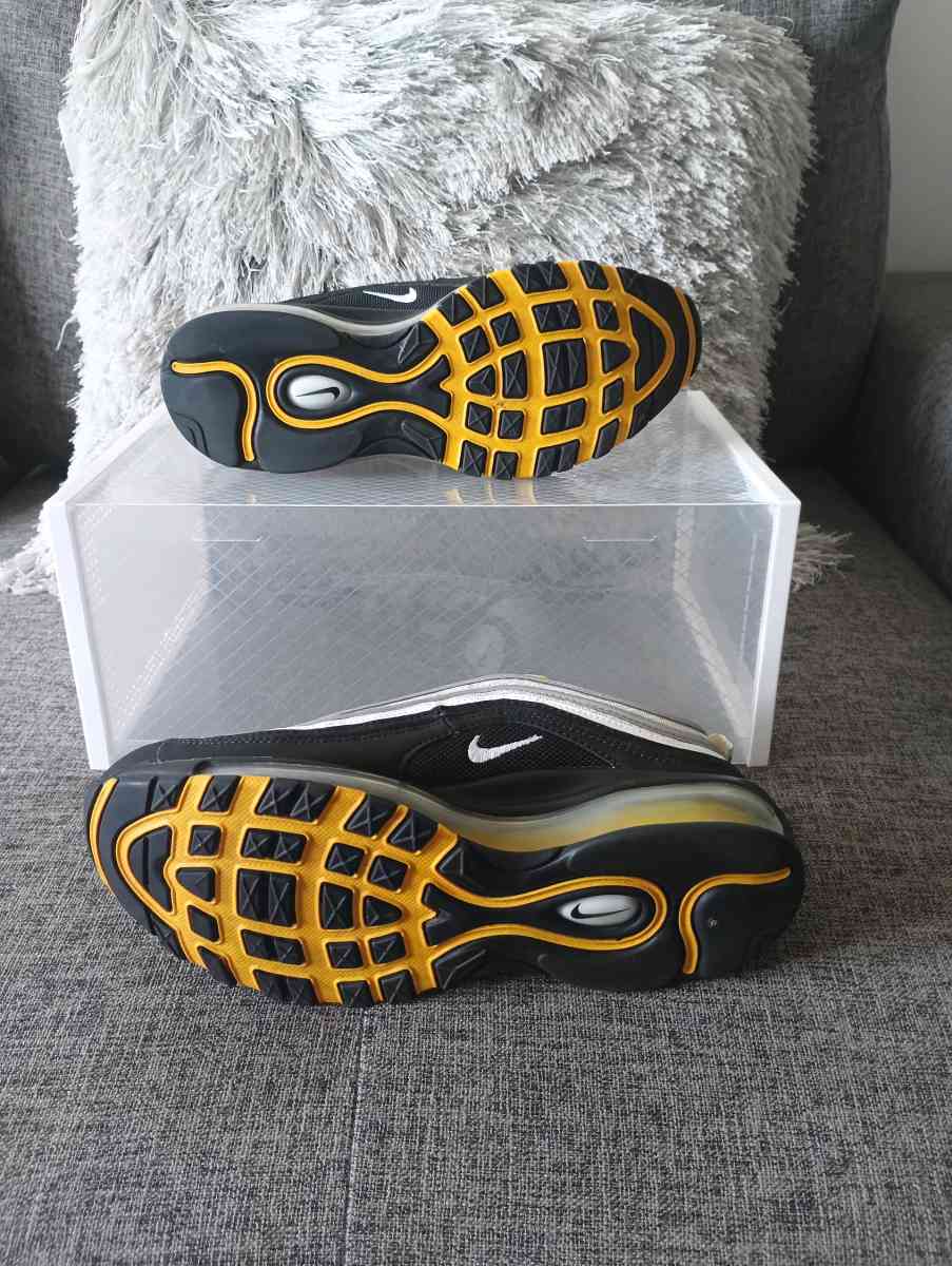 NIKE AIR MAX 97 BLACK WHITE AMARILLO YELLOW SEAN WOTHERSPOON - Frostproof, Florida - FleaMarketBay