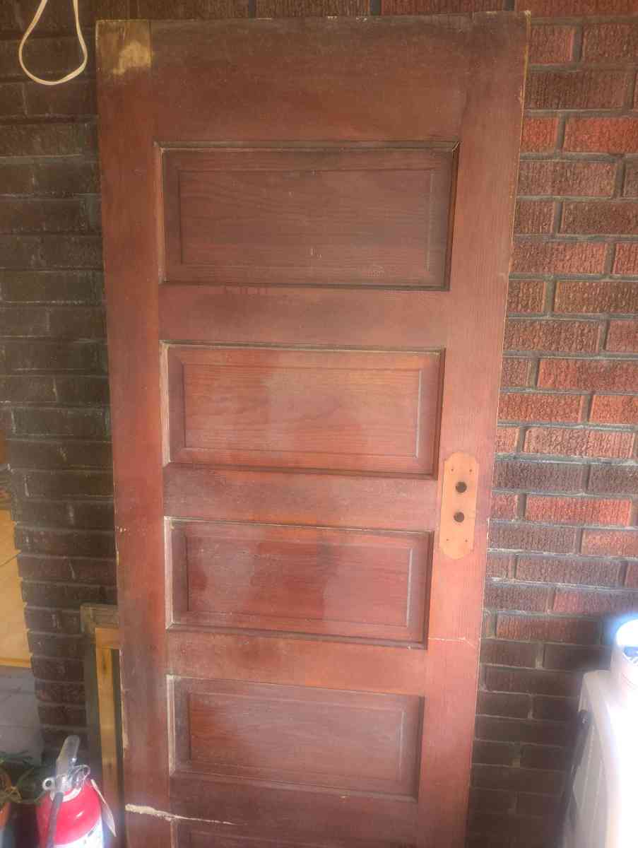 FIVE PANEL ANTIQUE WOODEN DOOR - Rossford, Ohio - FleaMarketBay