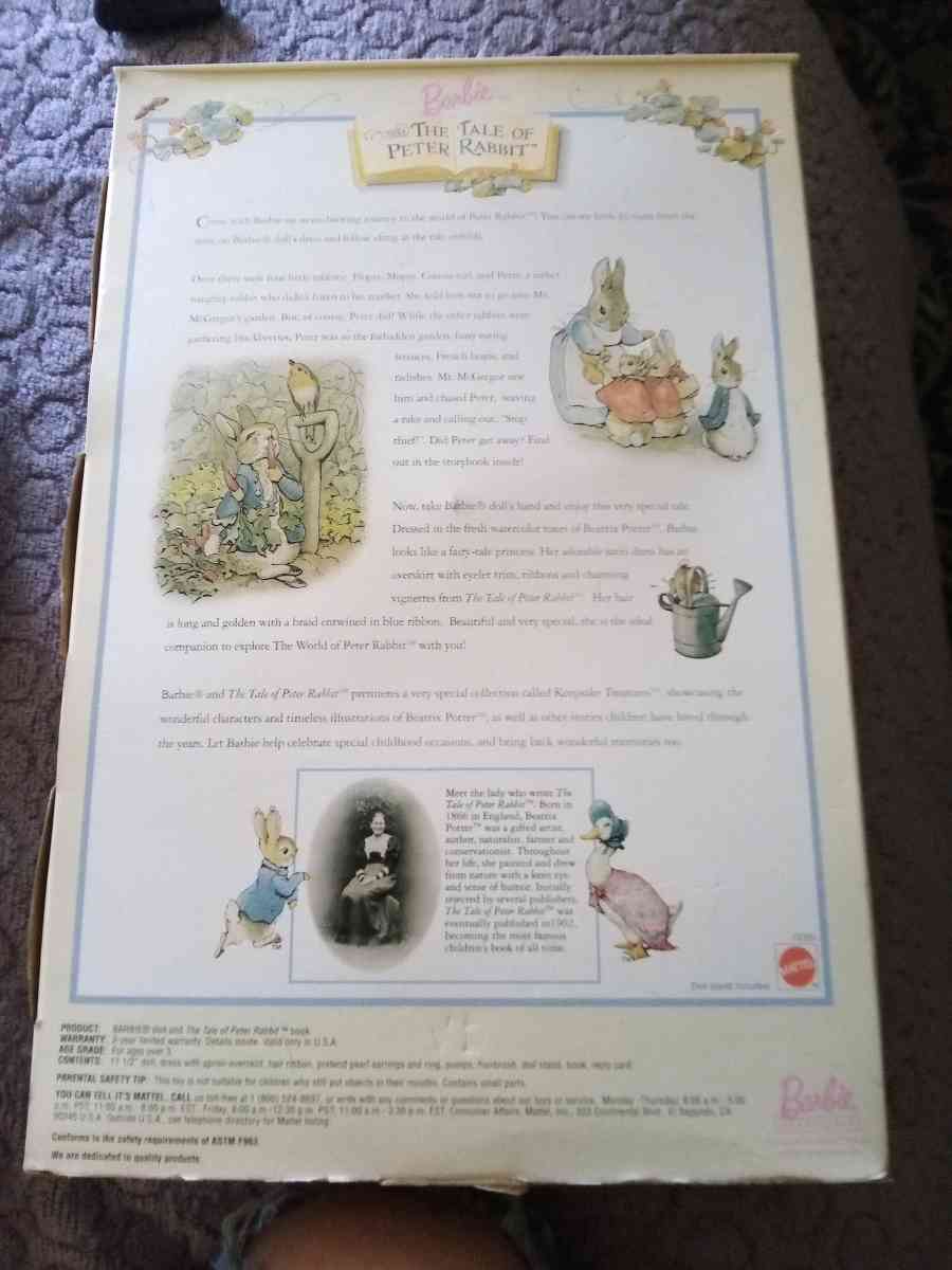 BARBIE COLLECTIONS THE TALE OF PETER RABBIT - Eureka, California - FleaMarketBay